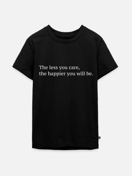Happiness - Teenager Premium Bio T-Shirt - Schwarz