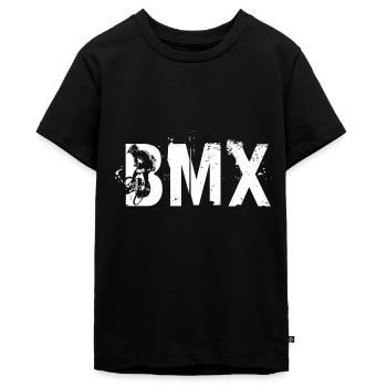 BMX - Teenager Premium Bio T-Shirt - Schwarz - Vorne - AI Model Teenager Male light (155cm)