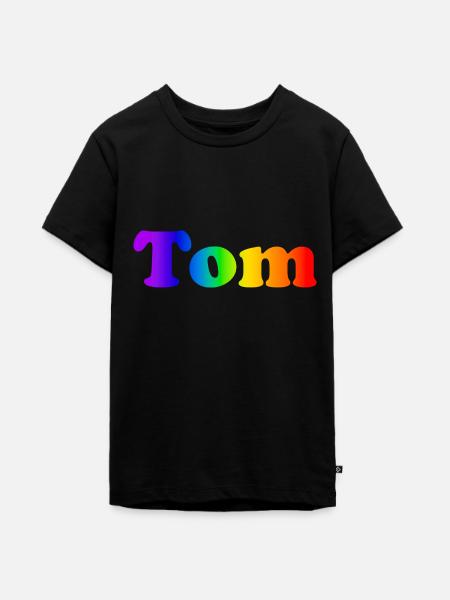 Tom - Teenager Premium Bio T-Shirt - Schwarz