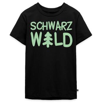 Schwarzwald Tanne Nadelbaum Schwarzwälder - Teenager Premium Bio T-Shirt - Schwarz - Vorne - AI Model Teenager Male light (155cm)