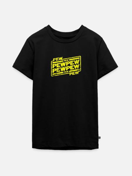 Pew Pew Pew - Teenager Premium Bio T-Shirt - Schwarz