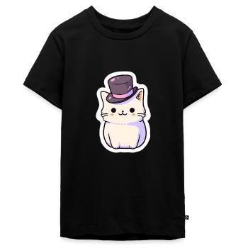 Kätzchen-Liebe - Teenager Premium Bio T-Shirt - Schwarz - Vorne - AI Model Teenager Male light (155cm)