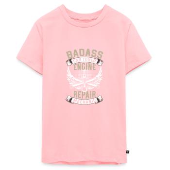 Tuner Voiture Pilote Drifting Moteur - T-shirt Premium bio Ado - rose - Devant