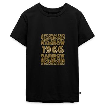 1966 - Teenager Premium Organic T-Shirt - black - Front - AI Model Teenager Male light (155cm)