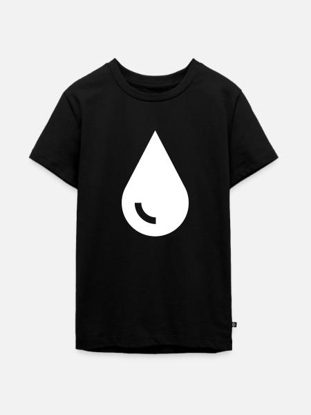 Der Tropfen - Teenager Premium Bio T-Shirt - Schwarz