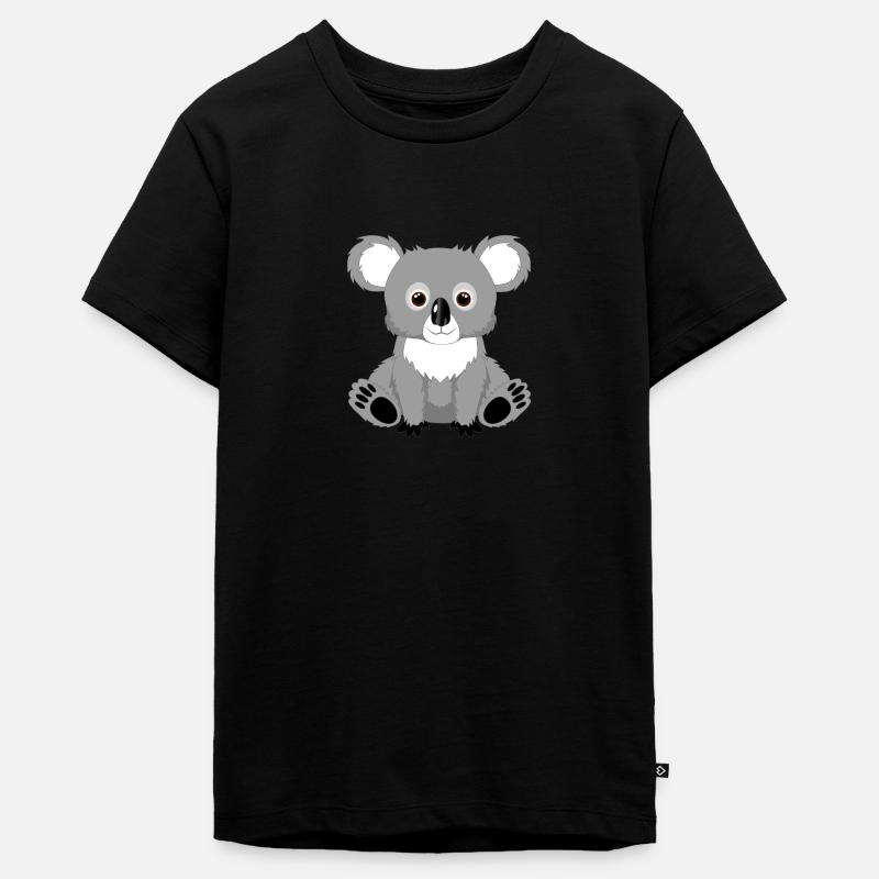 koala mignon - T-shirt Premium bio Ado - noir