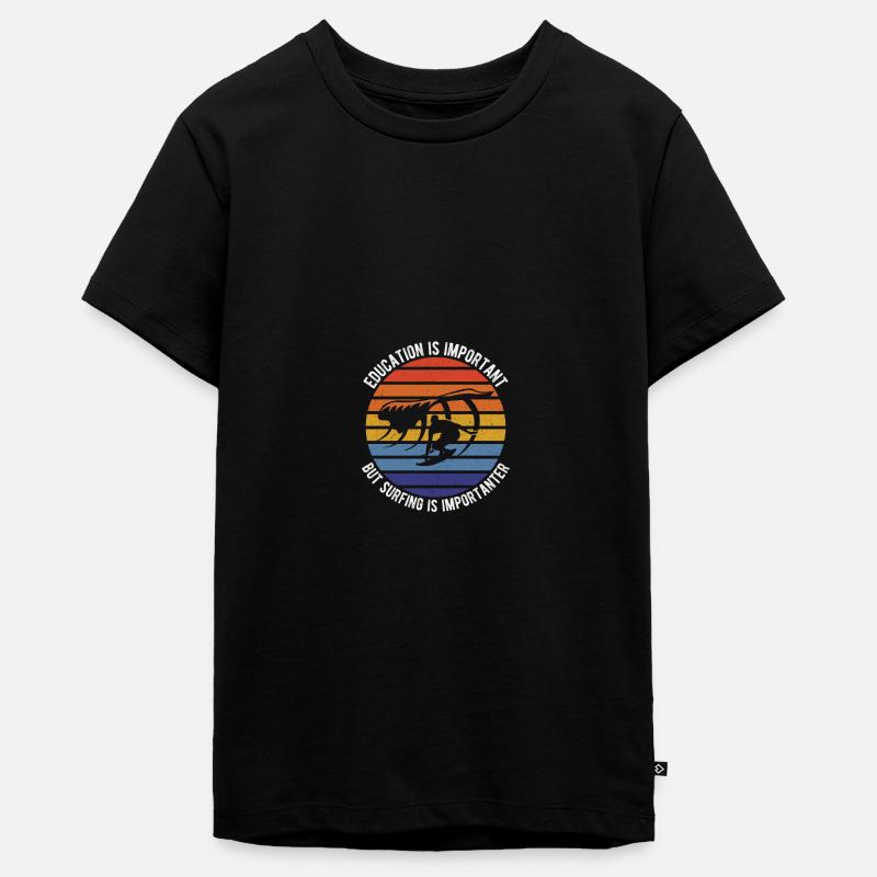 Surf - T-shirt Premium bio Ado - noir