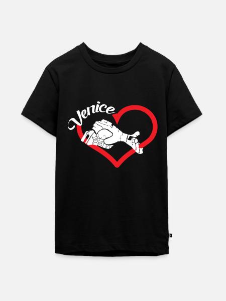 Venedig - Teenager Premium Bio T-Shirt - Schwarz