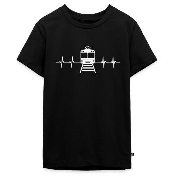 Aerial Tram Tramway Cable Car Cableway Gondola - Teenager Premium Bio T-Shirt - Schwarz - Vorne - AI Model Teenager Male light (155cm)