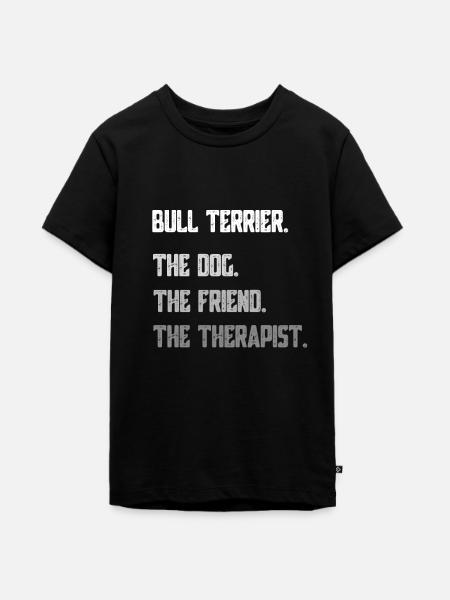 Bullterrier - Teenager Premium Bio T-Shirt - Schwarz