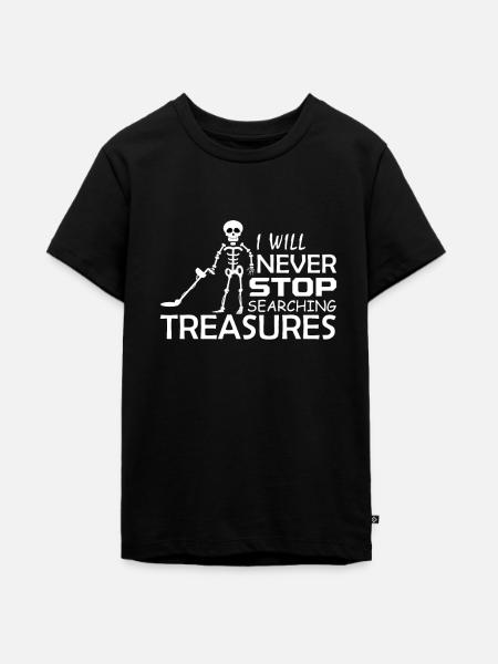 Metall Detektor - Teenager Premium Bio T-Shirt - Schwarz