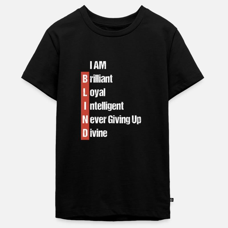 aveugle - T-shirt Premium bio Ado - noir