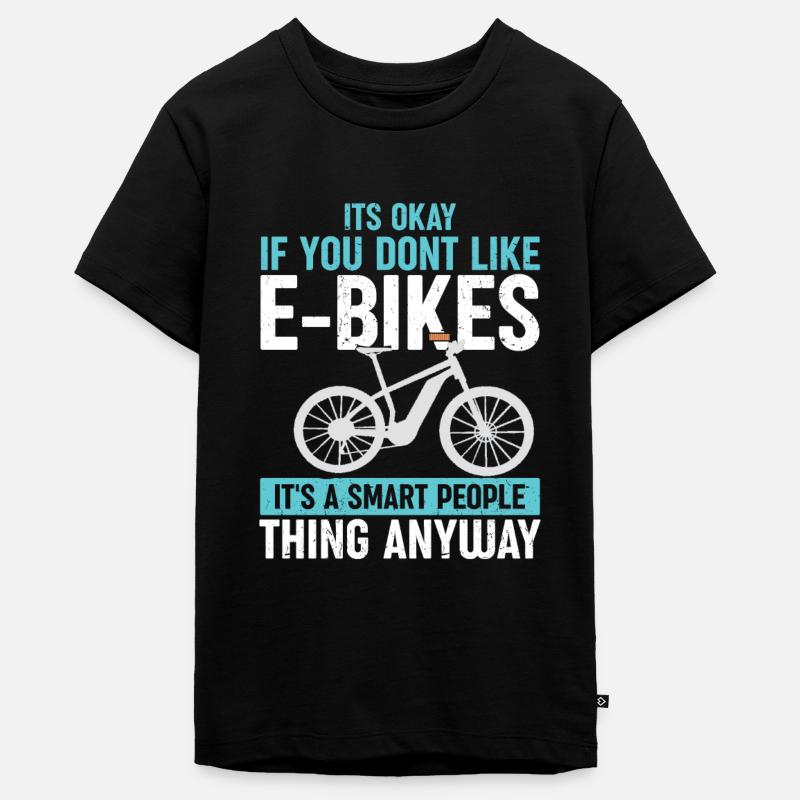 E-Biker - T-shirt Premium bio Ado - noir