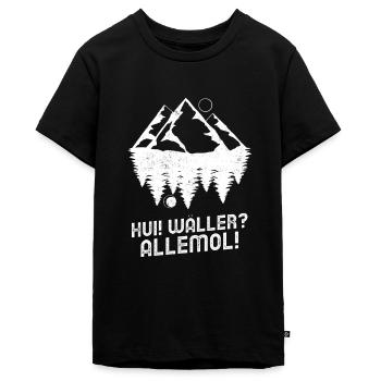 Westerwald Westerwälder Pfälzer Hui Wäller Pfalz - Teenager Premium Bio T-Shirt - Schwarz - Vorne - AI Model Teenager Male light (155cm)