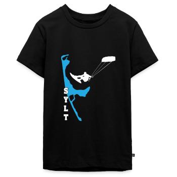 Kitesurf Sylt Kite Surfer Kiten Kitesurfer Motive - T-shirt Premium bio Ado - noir - Devant - AI Model Teenager Male light (155cm)