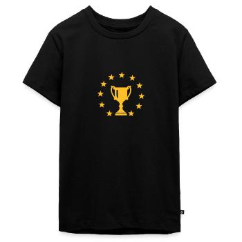 Trophy - Teenager Premium Organic T-Shirt - black - Front - AI Model Teenager Male light (155cm)