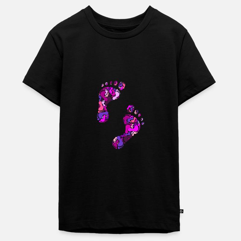 Empreintes - T-shirt Premium bio Ado - noir