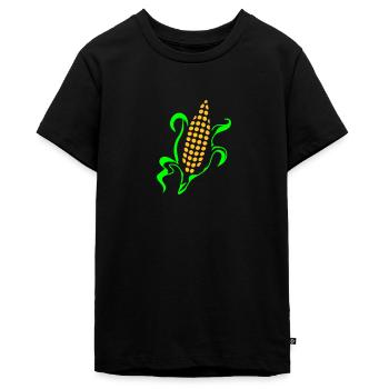 Maiskolben - Teenager Premium Bio T-Shirt - Schwarz - Vorne - AI Model Teenager Male light (155cm)