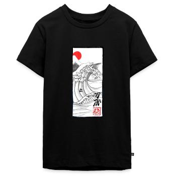 Manga Banzai - Teenager Premium Bio T-Shirt - Schwarz - Vorne - AI Model Teenager Male light (155cm)