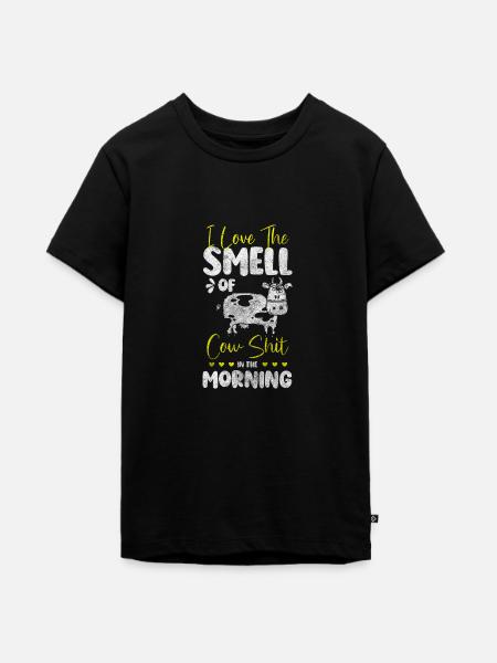 Kuh Landwirtschaft Kuhflecken - Teenager Premium Bio T-Shirt - Schwarz