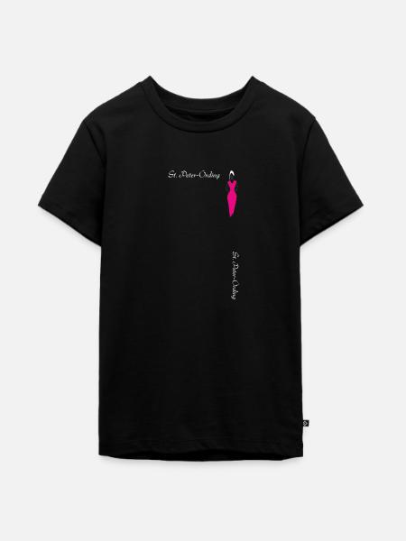 St. Peter-Ording shopping - Teenager Premium Bio T-Shirt - Schwarz