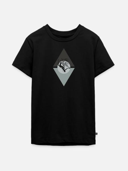Klettern Kletterer - Teenager Premium Bio T-Shirt - Schwarz