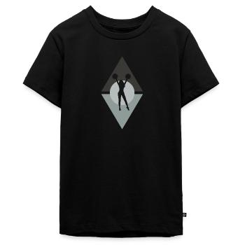 Cheerleading Cheerleading Girlie - Teenager Premium Bio T-Shirt - Schwarz - Vorne - AI Model Teenager Male light (155cm)
