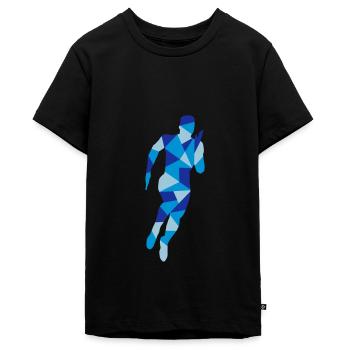 Laufen, Läufer - Teenager Premium Bio T-Shirt - Schwarz - Vorne - AI Model Teenager Male light (155cm)