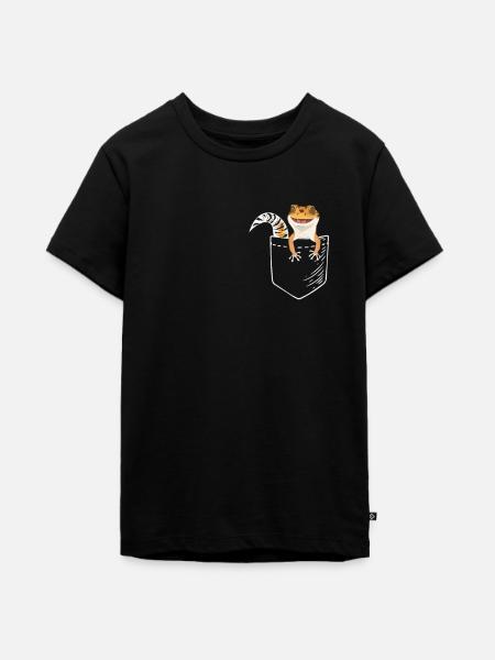 Leopardgecko - Teenager Premium Bio T-Shirt - Schwarz