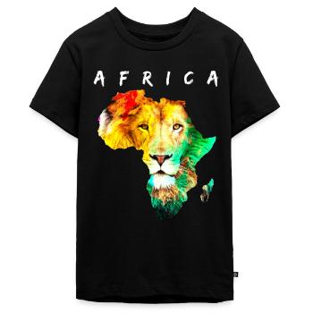 Afrika - Teenager Premium Bio T-Shirt - Schwarz - Vorne - AI Model Teenager Male light (155cm)