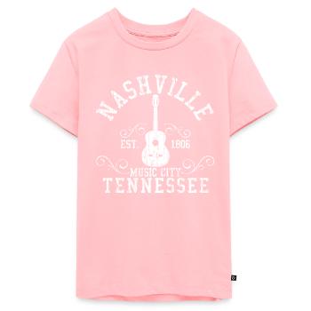 Nashville Tennessee Country Music - T-shirt Premium bio Ado - rose - Devant