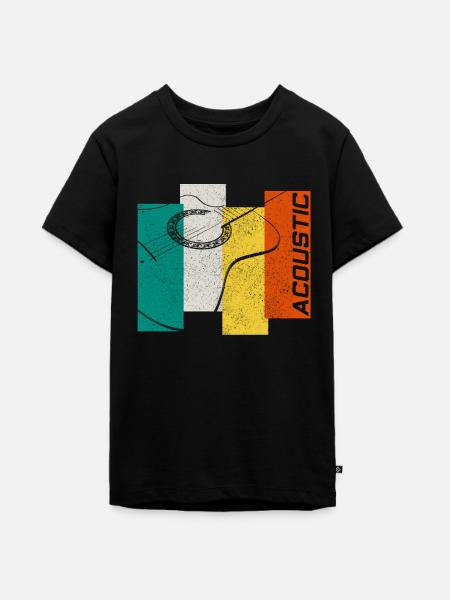 Akustik Gitarre - Teenager Premium Bio T-Shirt - Schwarz