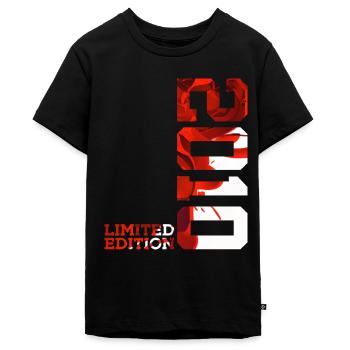 16. GEBURTSTAG LIMITED EDITION 2010 - Teenager Premium Bio T-Shirt - Schwarz - Vorne - AI Model Teenager Male light (155cm)
