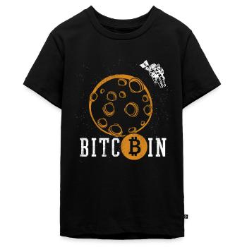 Bitcoin - Teenager Premium Bio T-Shirt - Schwarz - Vorne - AI Model Teenager Male light (155cm)