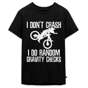 Mountainbike - MTB Mountainbiker Lustig Geschenk - Teenager Premium Bio T-Shirt - Schwarz - Vorne - AI Model Teenager Male light (155cm)
