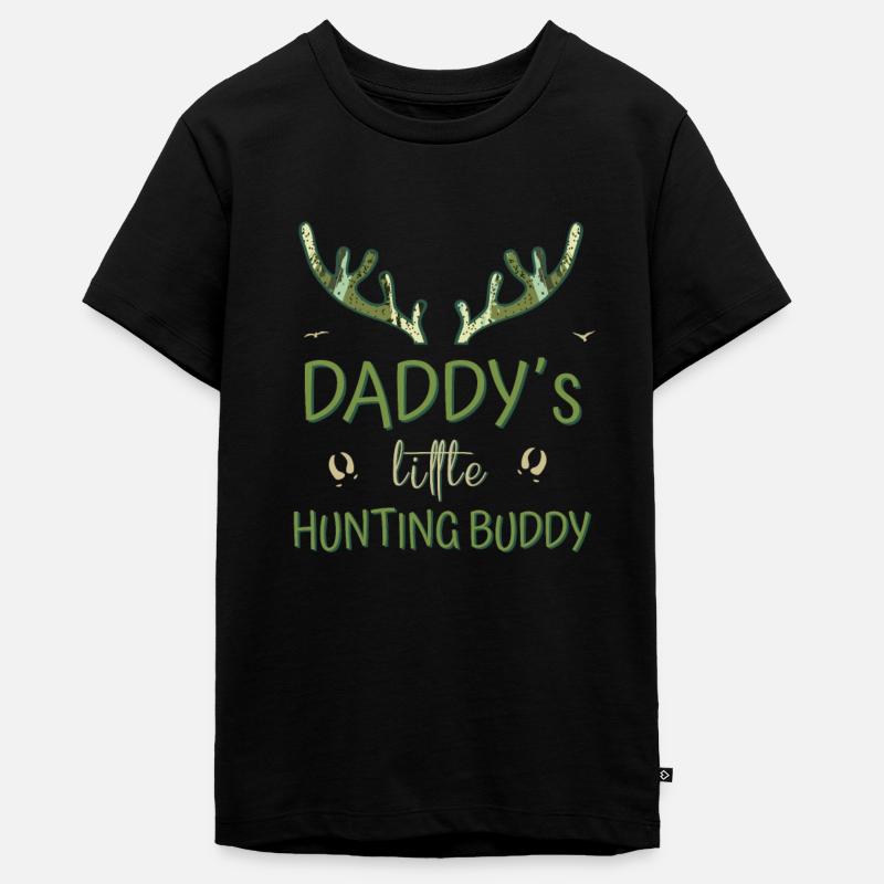 Hunter Son - Le petit compagnon de chasse de papa Troddler - T-shirt Premium bio Ado - noir