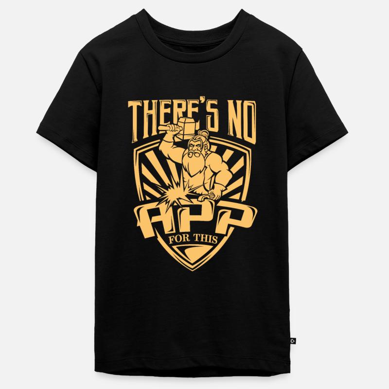 Cadeau d'enclume de forgeron d'enclume - T-shirt Premium bio Ado - noir