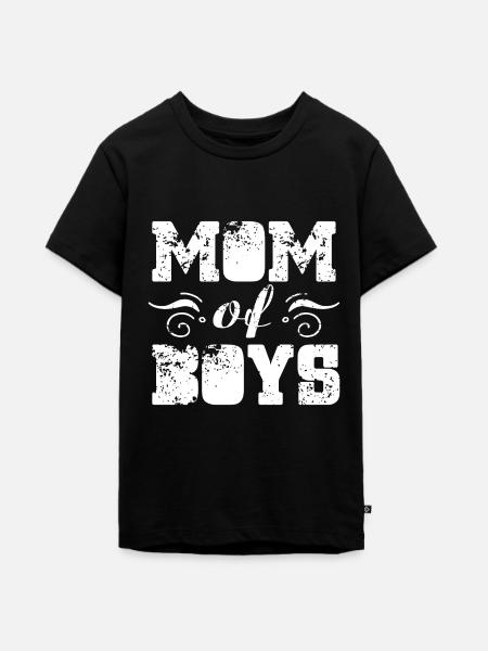 Mutter des Jungen-Shirts - Teenager Premium Bio T-Shirt - Schwarz