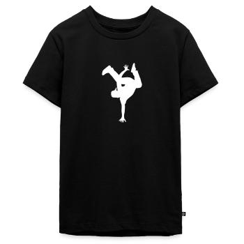 Hip hop - T-shirt Premium bio Ado - noir - Devant - AI Model Teenager Male light (155cm)