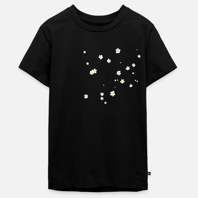 camomille fleur beau cadeau - T-shirt Premium bio Ado - noir
