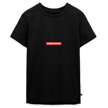 Jugendfeuerwehr Feuerwehr Jugend Kinderfeuerwehr - Teenager Premium Bio T-Shirt - Schwarz - Vorne - AI Model Teenager Male light (155cm)