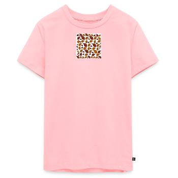 grafik blätter, blattmuster, Herbst print - Teenager Premium Bio T-Shirt - Rosa - Vorne