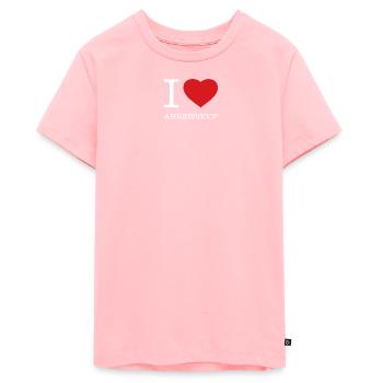 I LOVE AHRENSHOOP - Teenager Premium Bio T-Shirt - Rosa - Vorne