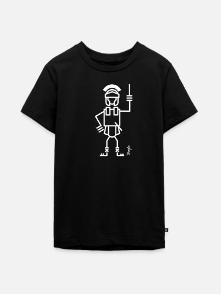 Römischer Zenturio - Teenager Premium Bio T-Shirt - Schwarz