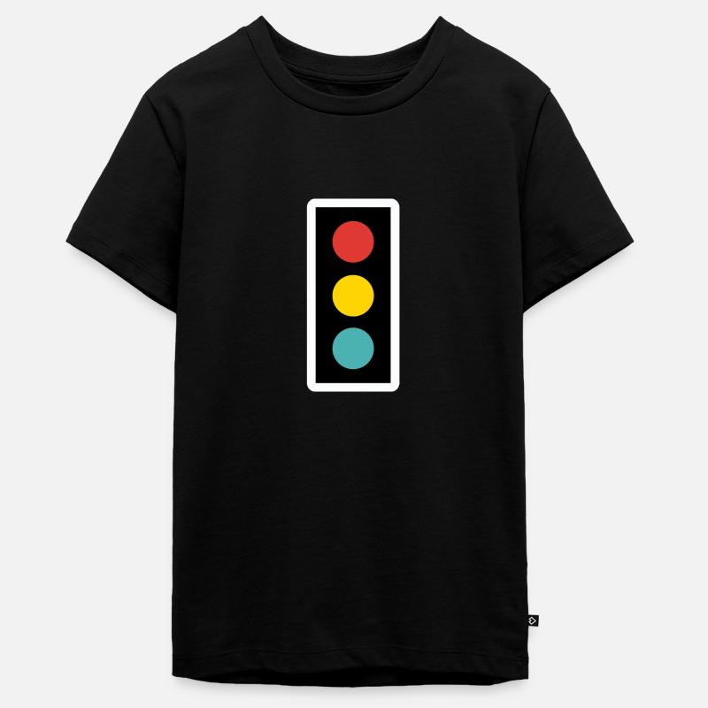 Feu de circulation pour enfants - T-shirt Premium bio Ado - noir
