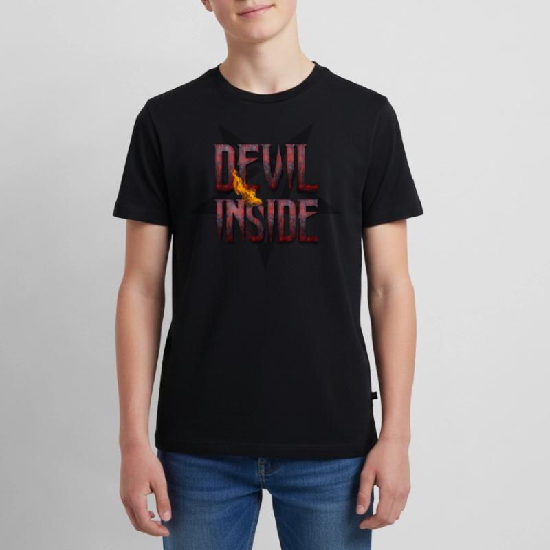 DEVIL INSIDE - Satan / Horror / Devil Teenager Premium Bio T-Shirt