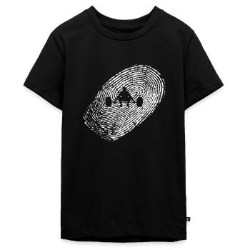 Fitness - Teenager Premium Bio T-Shirt - Schwarz - Vorne - AI Model Teenager Male light (155cm)