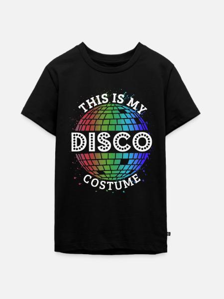 Disco Kostüm Lustig - Teenager Premium Bio T-Shirt - Schwarz