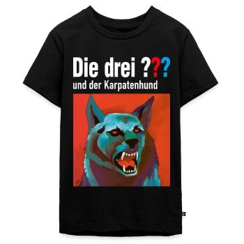 Die Drei ??? und der Karpatenhund - Teenager Premium Bio T-Shirt - Schwarz - Vorne - AI Model Teenager Male light (155cm)