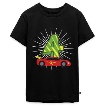 Kindergeburtstag 4 Jahr Geburtstag - Teenager Premium Bio T-Shirt - Schwarz - Vorne - AI Model Teenager Male light (155cm)